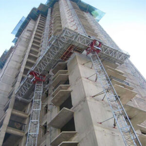 High Rise Building Work Stage Electrical Scaffolding Mast Climber Climbing Work Platform