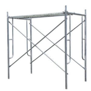 Cheap Q235 Steel Zinc Coated Mobile 1.7m Pre Galvanized Walk Through Scaffolding Frames
